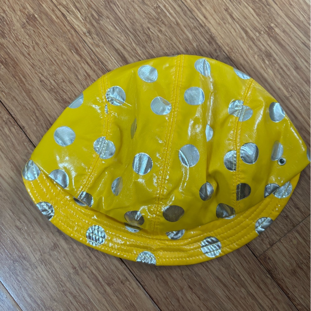 BNWT Kangol Yellow Polka Dot Kids Hat